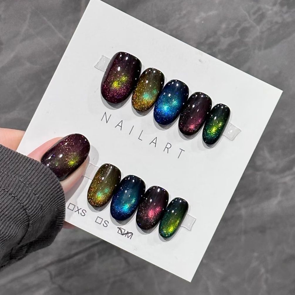 Künstlerisches Ombre Glitter Nagelkunst Set Brehn