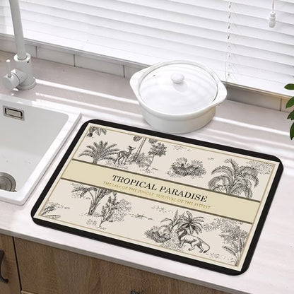 Elegante Florale Esstischmatte Brehn