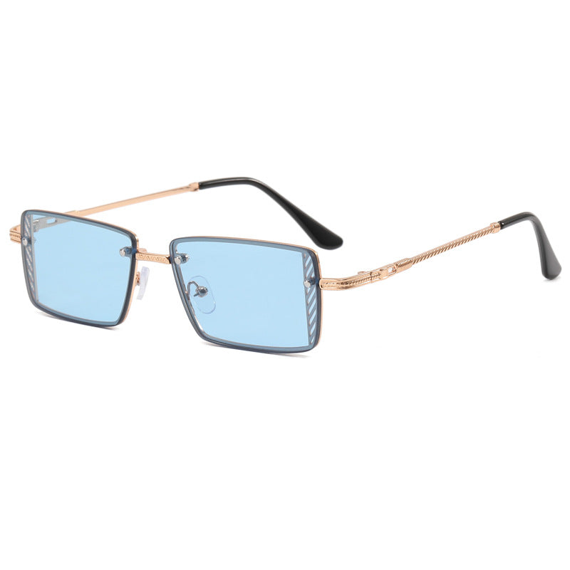 Damen Elegante quadratische Sonnenbrille mit raffinierten Rahmenakzenten Brehn