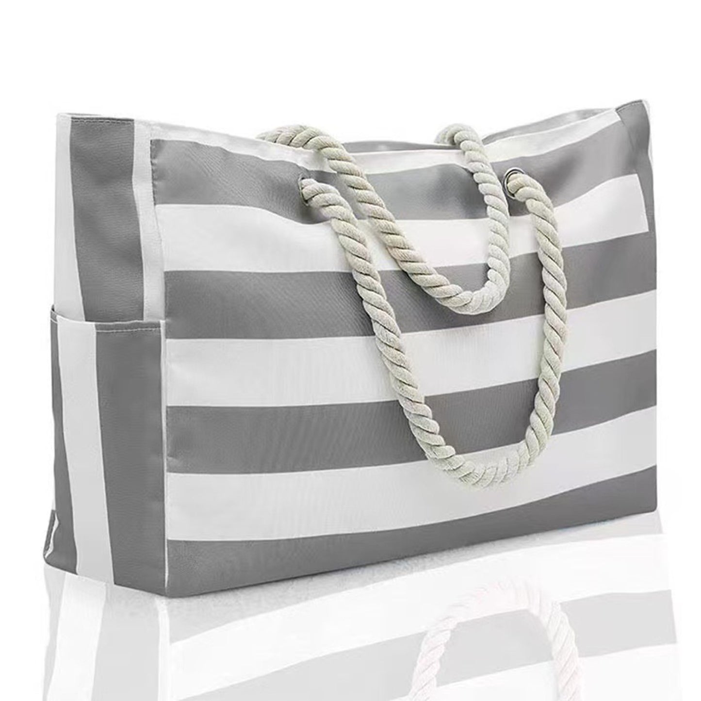 Strandtasche mit Robusten Seilgriffen Brehn