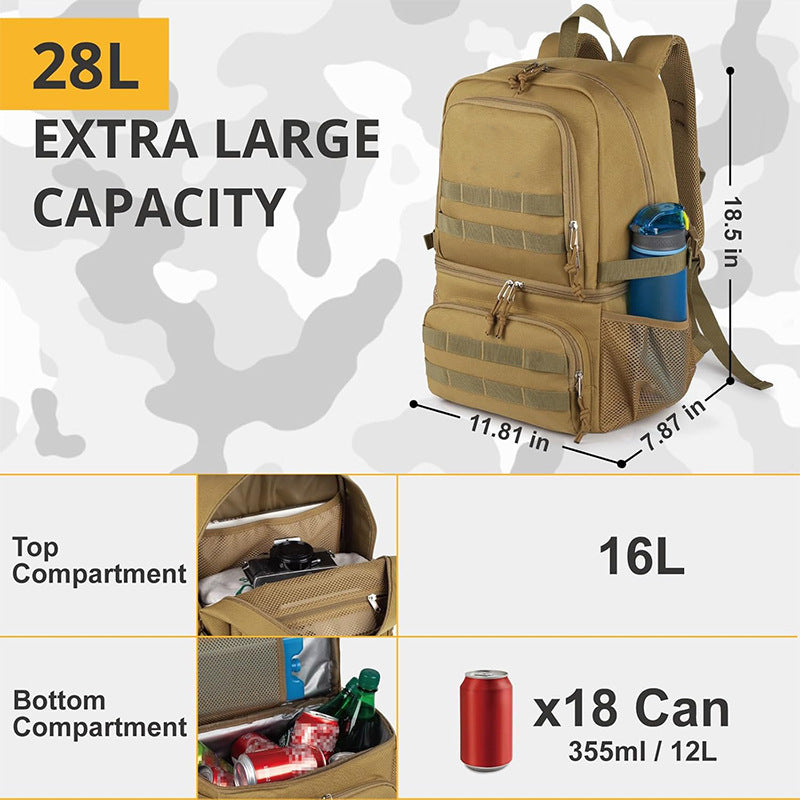 Multifunktionaler Outdoor-Rucksack mit Kühltasche Brehn