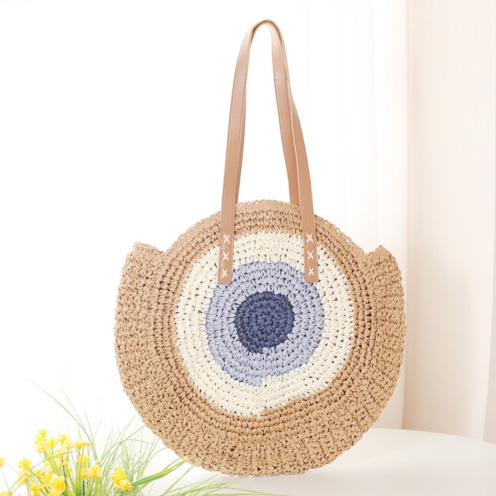 Runde Makramee Strandtasche Brehn