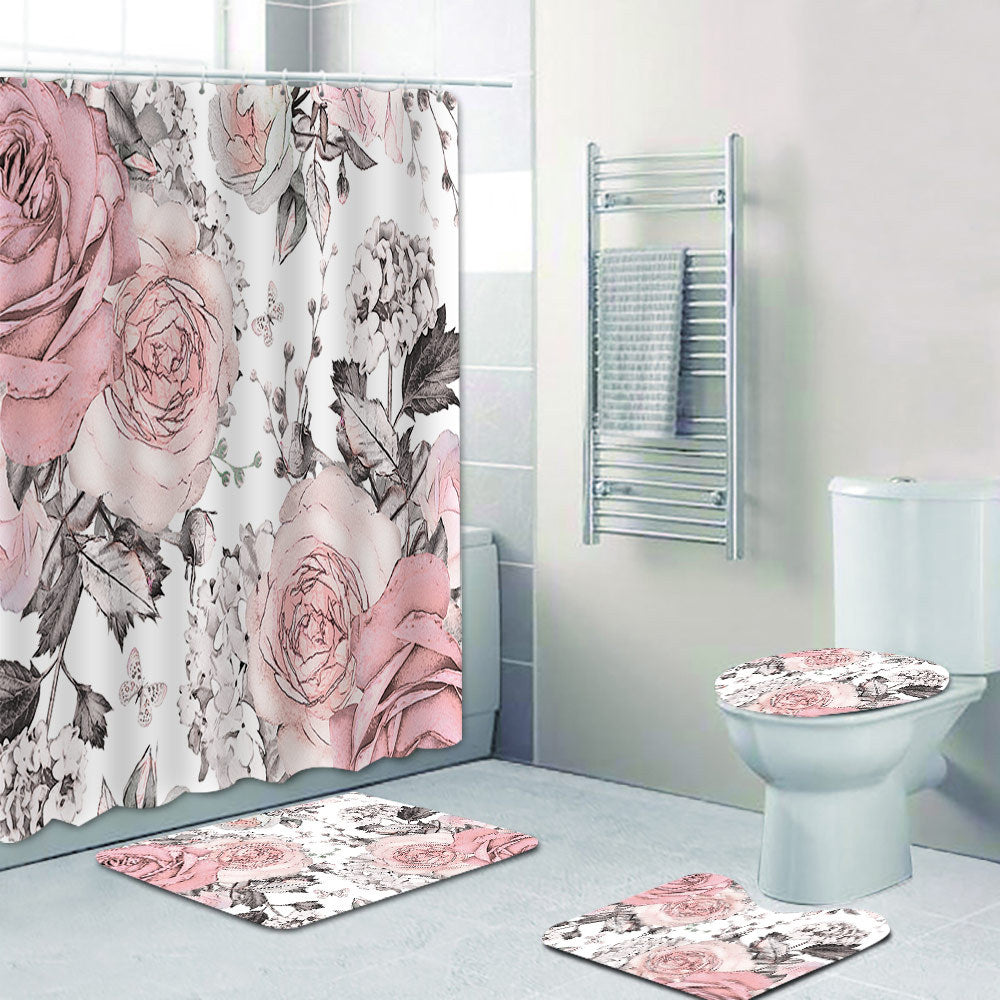 Florales Druck Duschvorhang Brehn