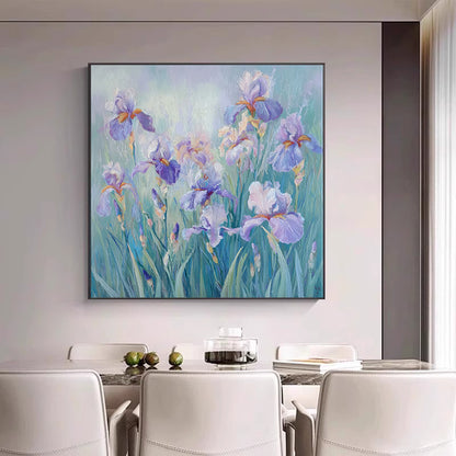 Elegante florale Leinwandkunst für Zuhause