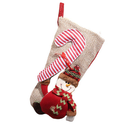 Weihnachtsstrumpf mit festlichem Gnome-Motiv Brehn