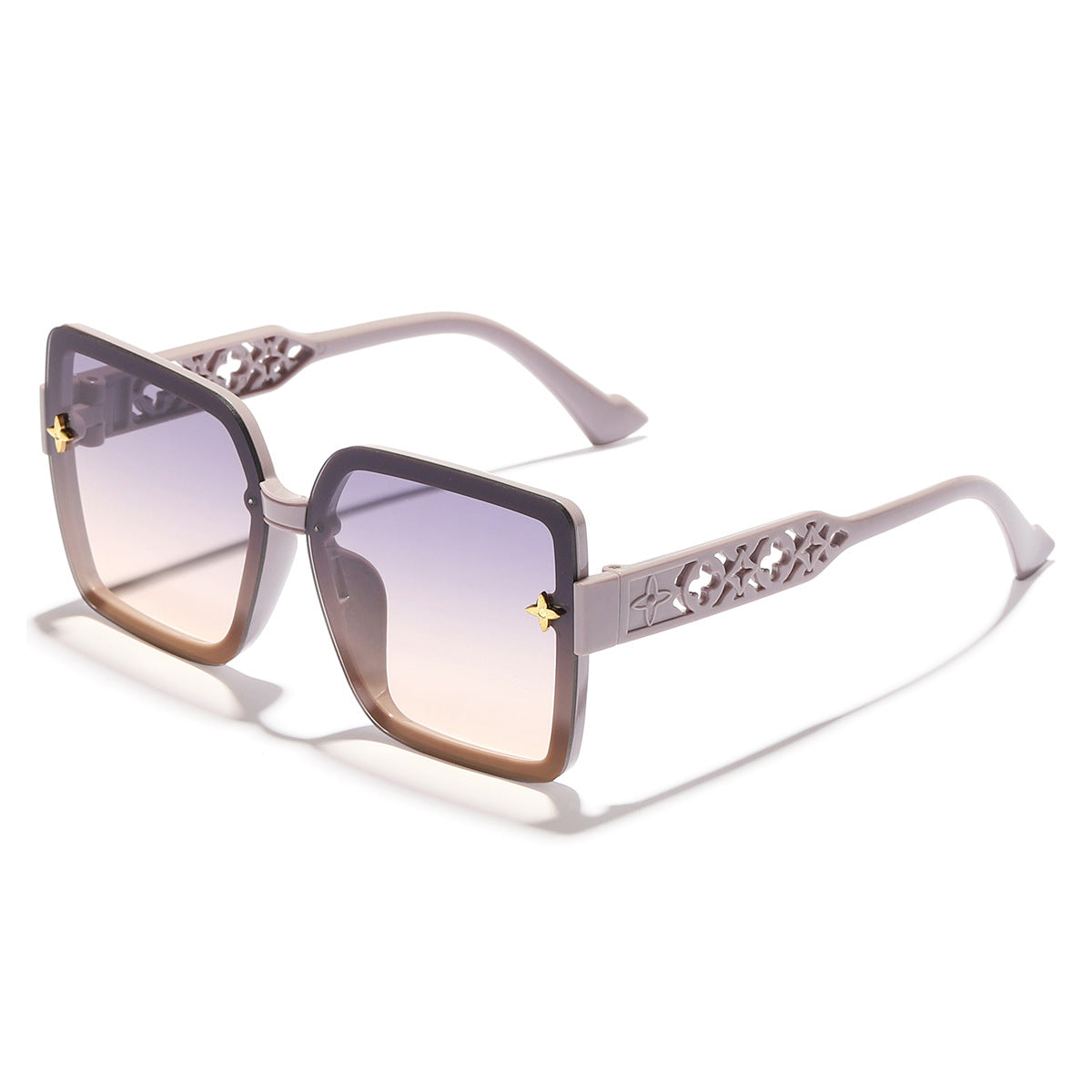 Damen modische Sonnenbrille mit filigranem Rahmen und graduierenden Gläsern Brehn