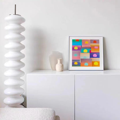 Geometrische abstrakte gerahmte Wanddekoration