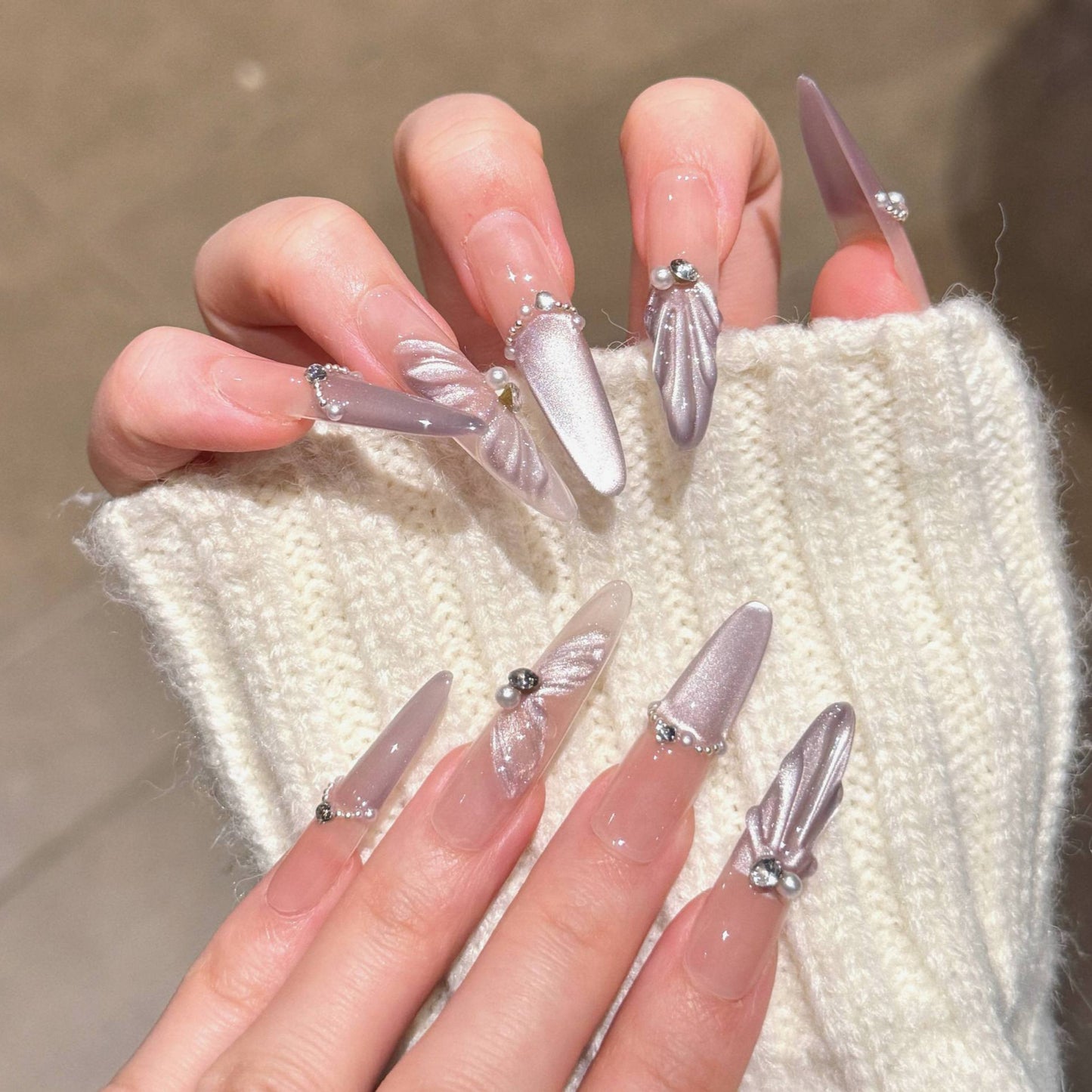 Glamorous Press-On Nail Art Set Brehn
