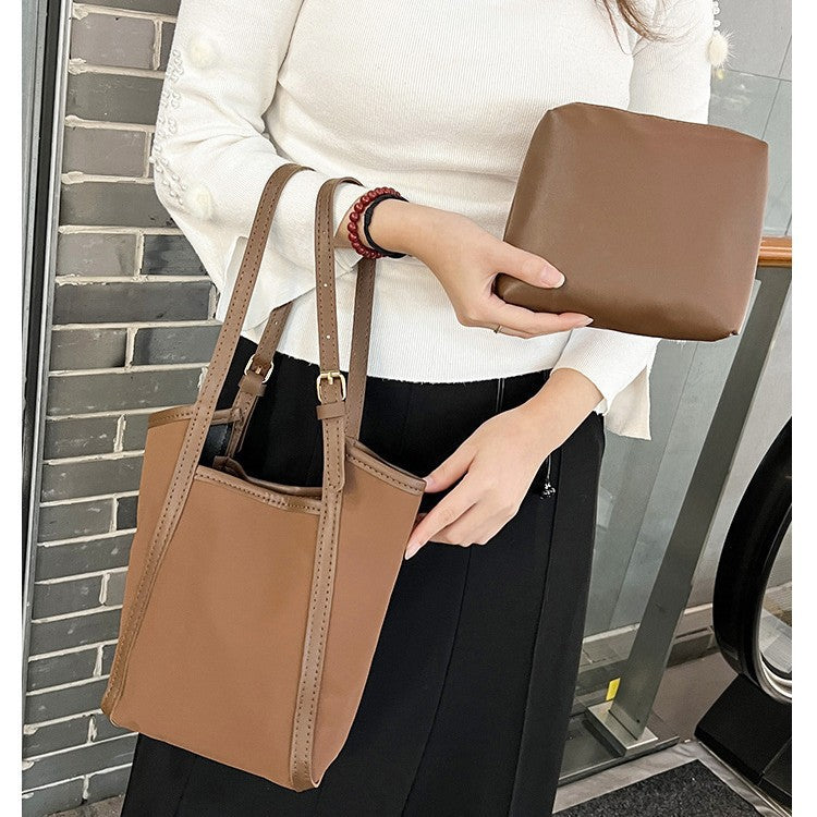 Minimalistische Zip-Top Handtasche Brehn