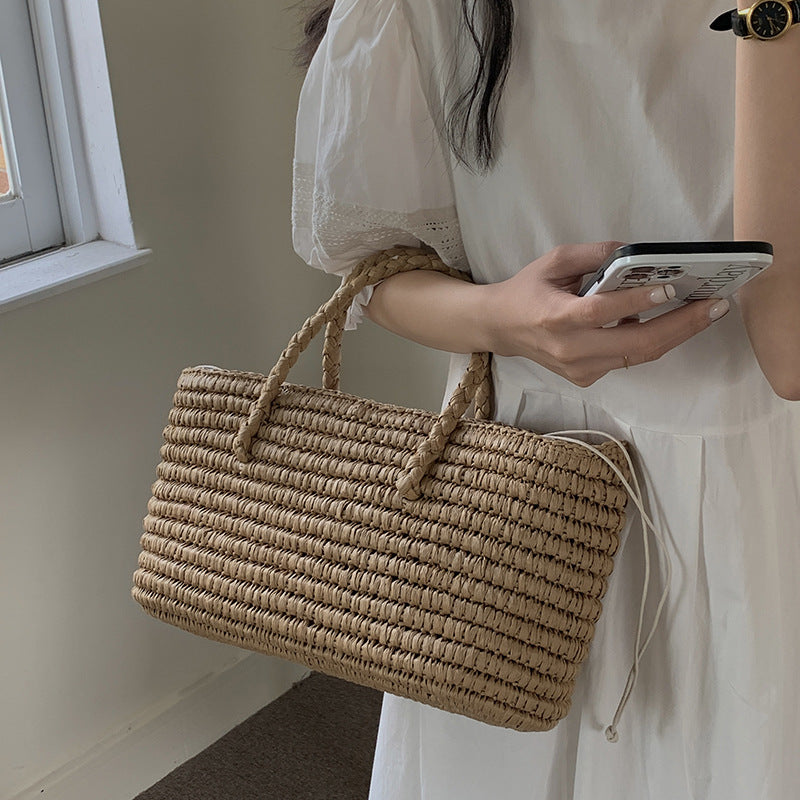 Damen Handtasche aus geflochtenem Naturmaterial Brehn