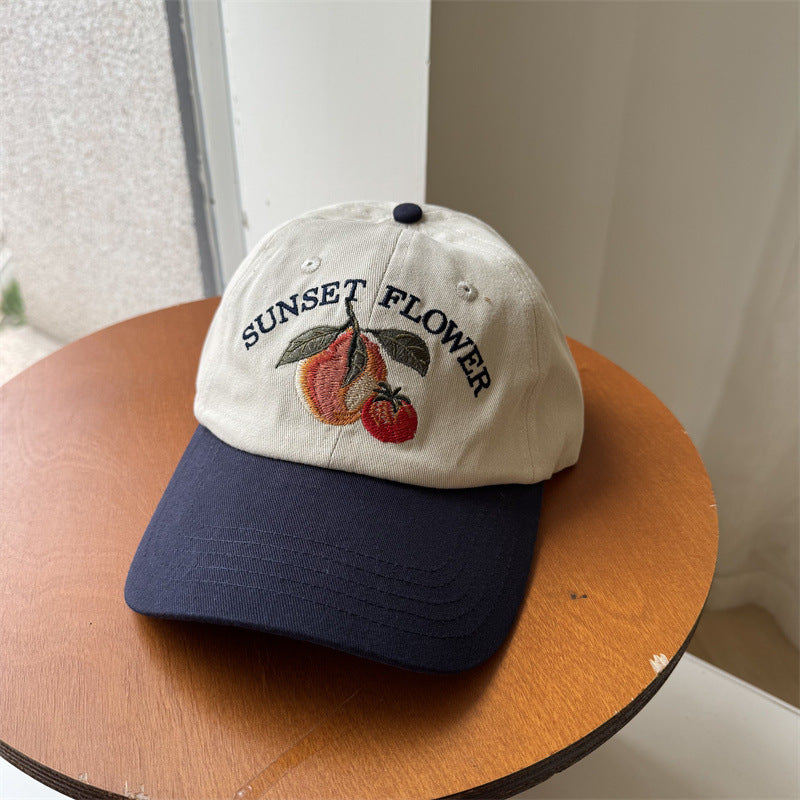 Damen Bestickte Obst-Themen Baseballmütze Brehn