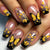 Schmetterlings-Blumen-Nagelkunst-Design Brehn