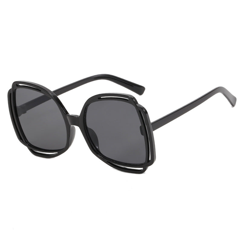 Damen oversized Sonnenbrille im modischen Retro-Design Brehn
