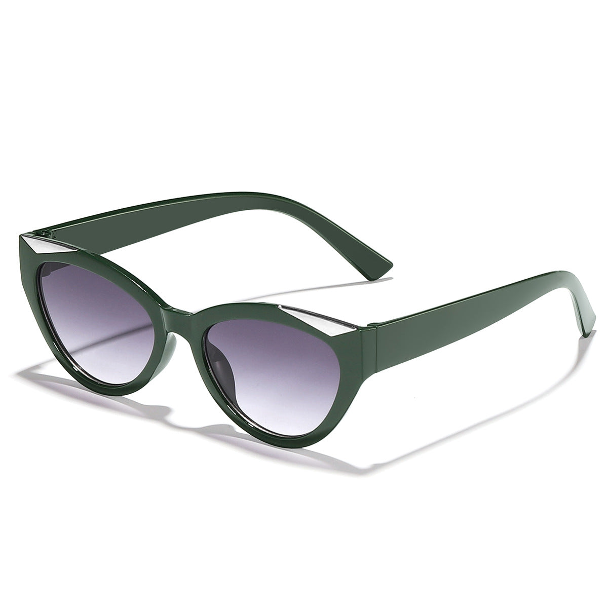 Damen modische Cat-Eye Sonnenbrille mit glänzenden Details Brehn