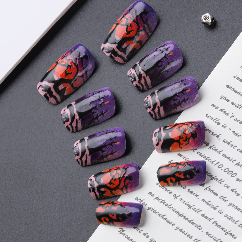 Spooky Night-Themen Gel-Nagelkunst Brehn