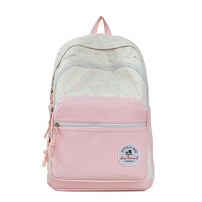 Charmanter schulrucksack mit sternmuster Brehn