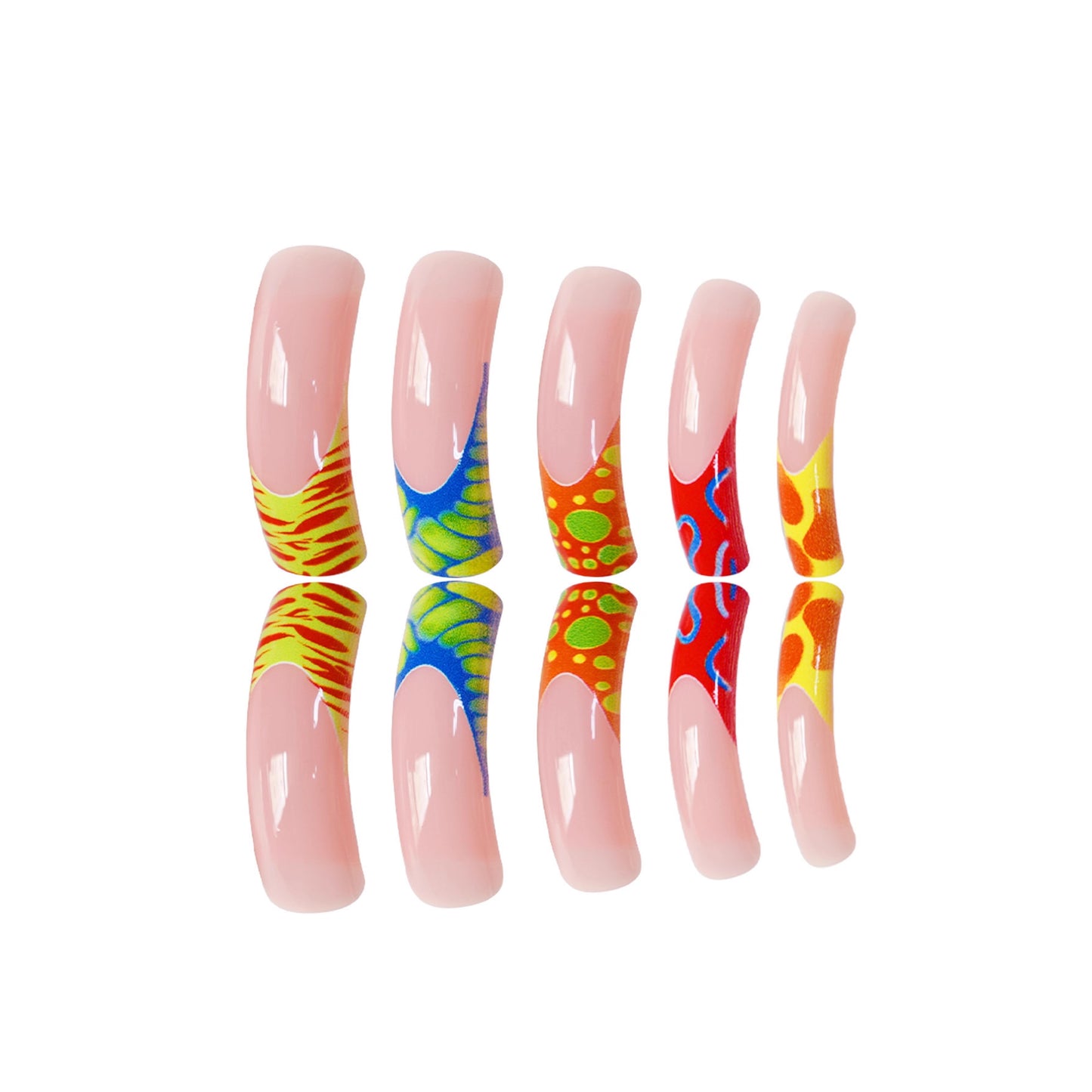Lebendige künstlerische Acrylnagelverlängerungen Brehn