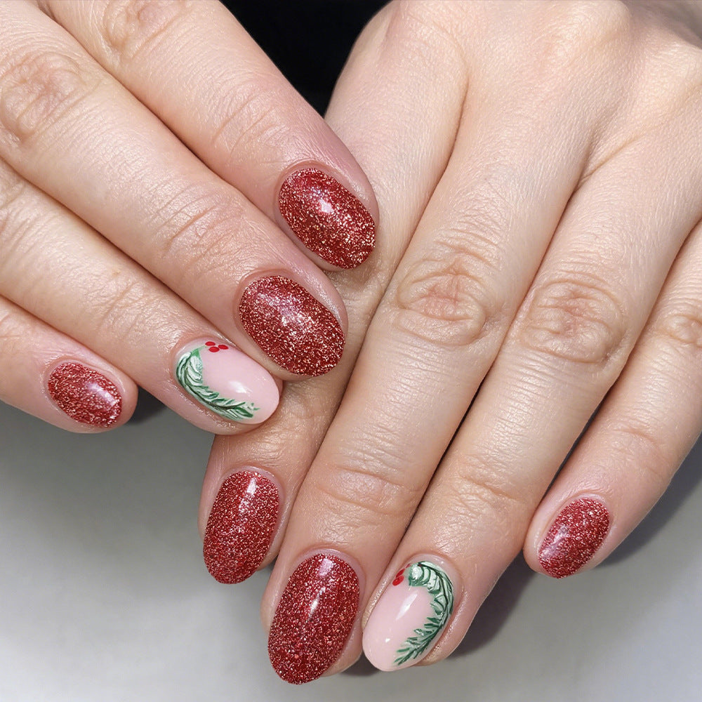 Festliches Glitter Gel Nagel Kunst Set Brehn
