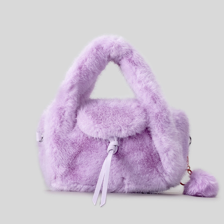 Luxuriöse Kunstpelz-Handtasche