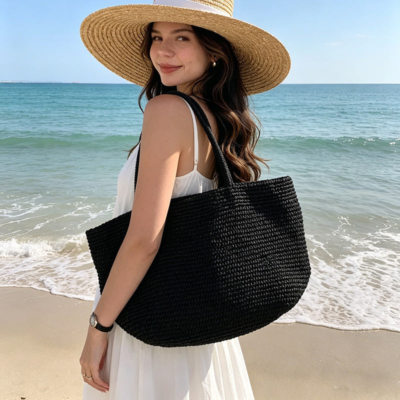 Handgefertigte Strandtasche Aus Natürlichem Material Brehn
