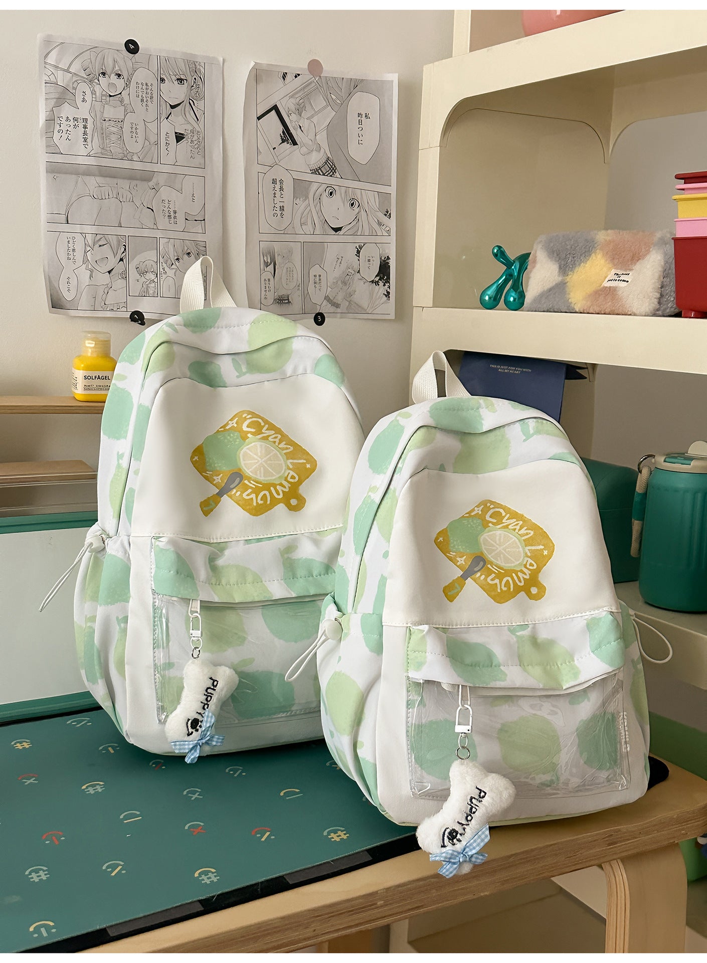 Künstlerisch gemusterter Rucksack