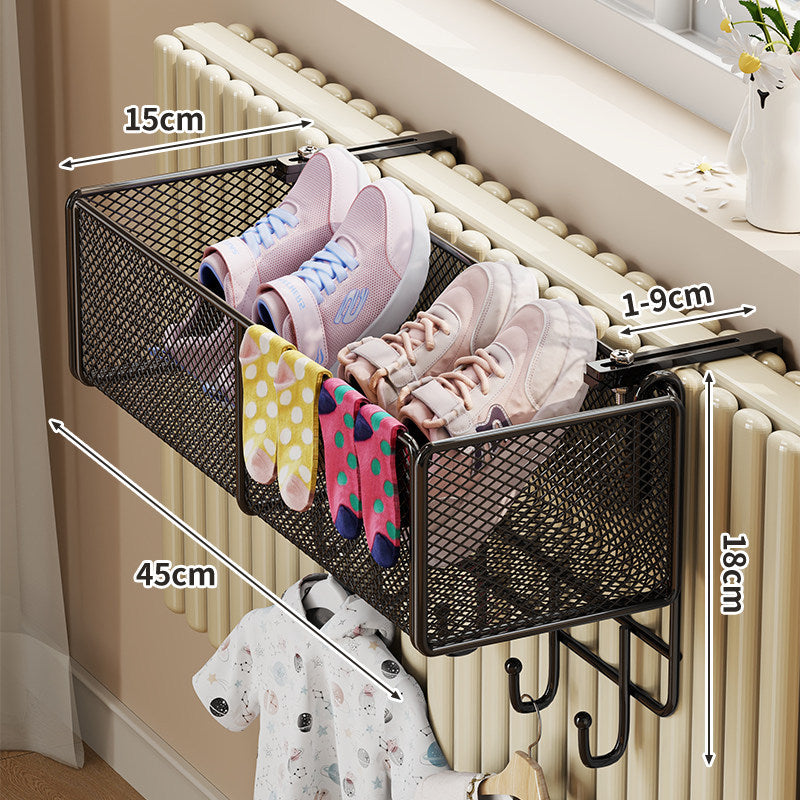 Radiator-Montierter Netz-Trocknungskorb für Schuhe und Socken