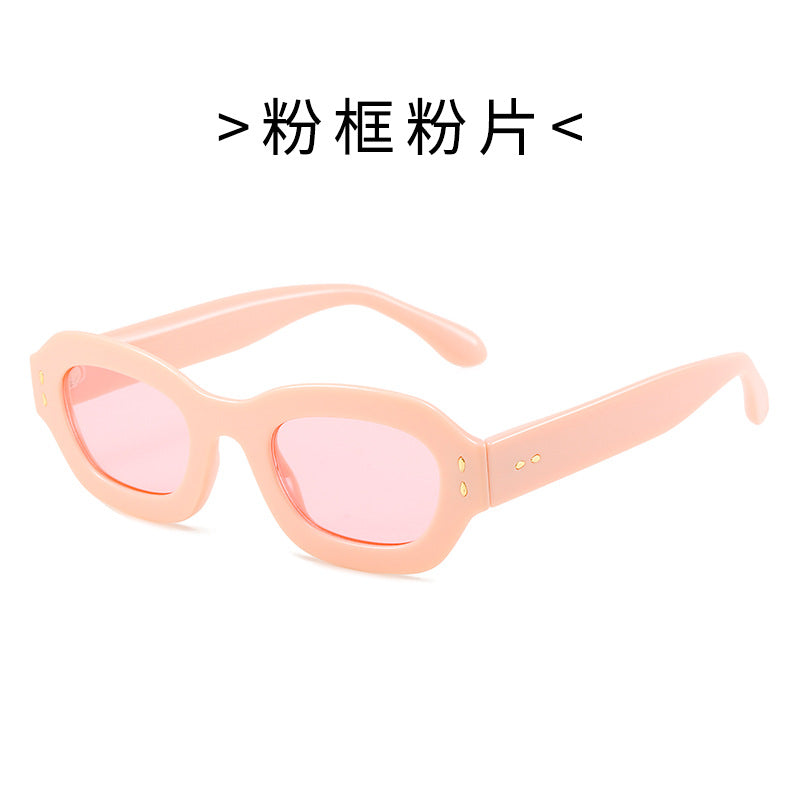 Damen Modische Sonnenbrille im Retro-Stil mit weitem Rahmen Brehn