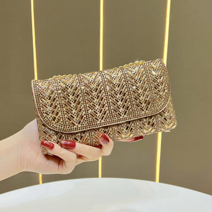 Dekorative Kristallbesetzte Abendclutch