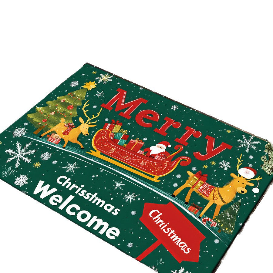 Dekorativer Weihnachtsmotiv-Eingangsteppich Brehn