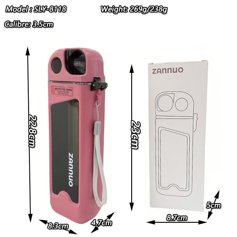 Damen einzigartige Flip-Top Trinkflasche mit Sichtfenster Brehn
