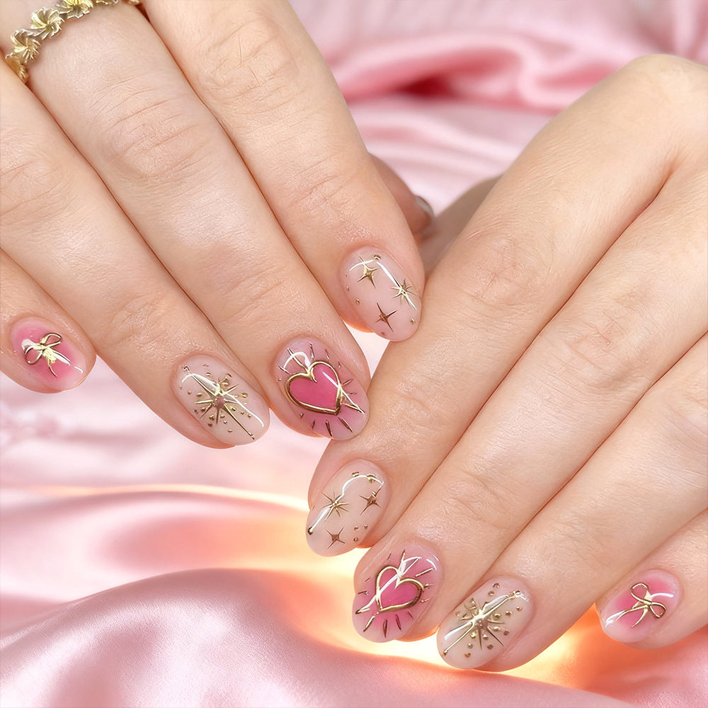 Herz-verziertes Nagelkunstset Brehn
