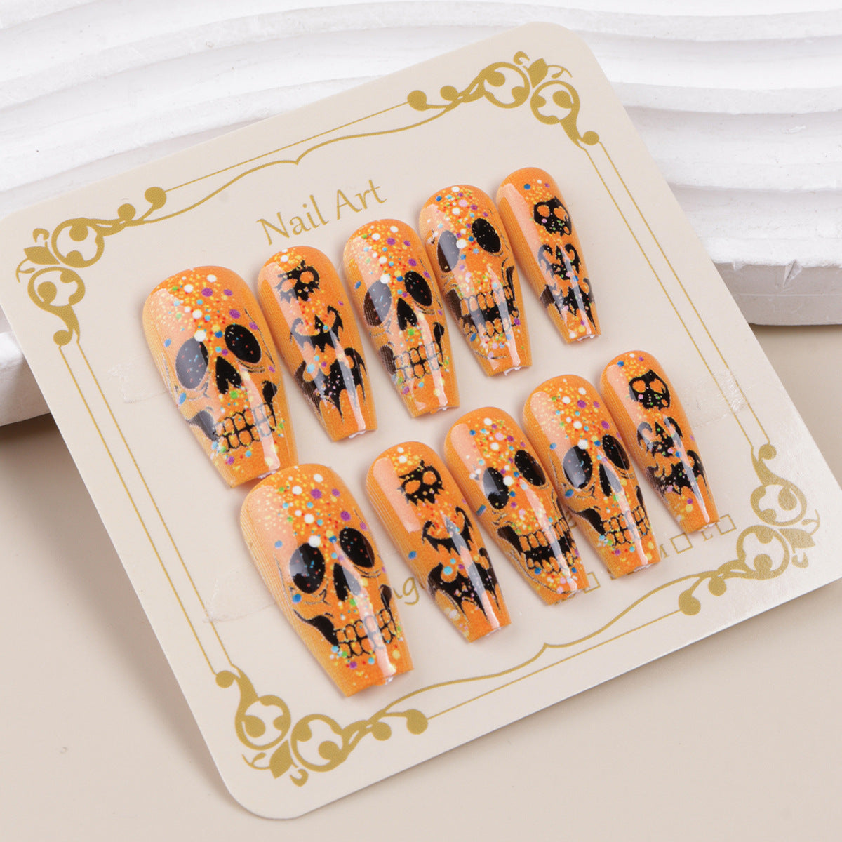 Halloween-Themen Glitter Nagelkunst Set Brehn