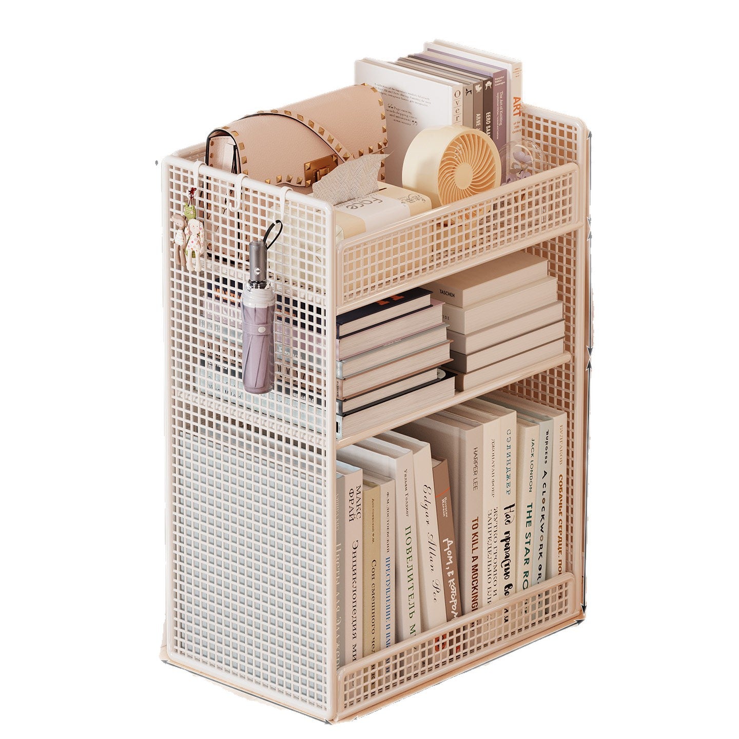 Vielseitiges Mesh-Lagerregal Brehn