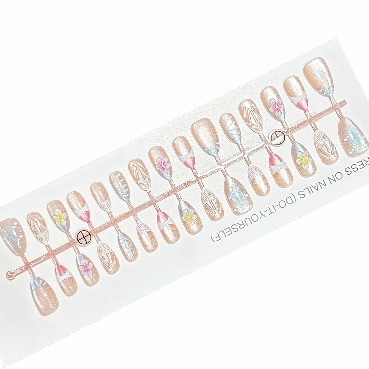 Künstlerisches Press-On Nagelspitzen-Set Brehn