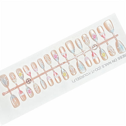 Künstlerisches Press-On Nagelspitzen-Set Brehn