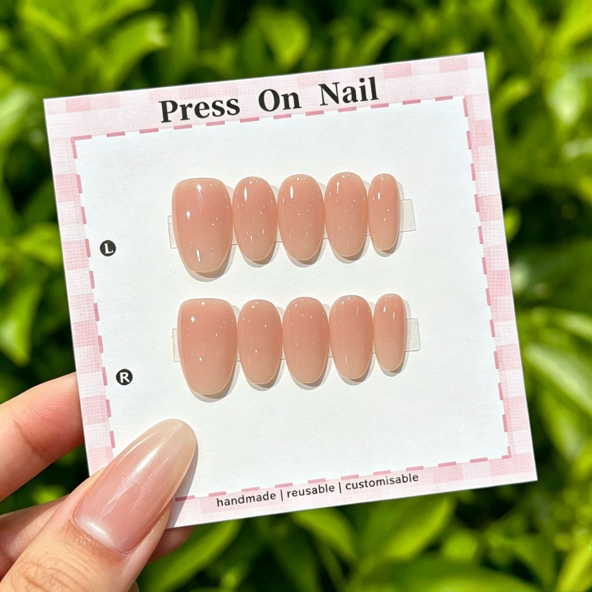Anpassbare Ombre Press-On Nägel