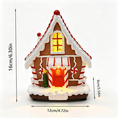 Beleuchtete Weihnachtsdorf-Dekoration mit beweglichen Figuren Brehn