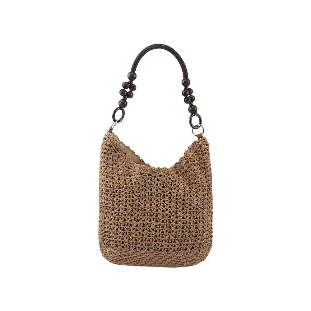 Handgefertigte Tasche mit Holzgriffen Brehn