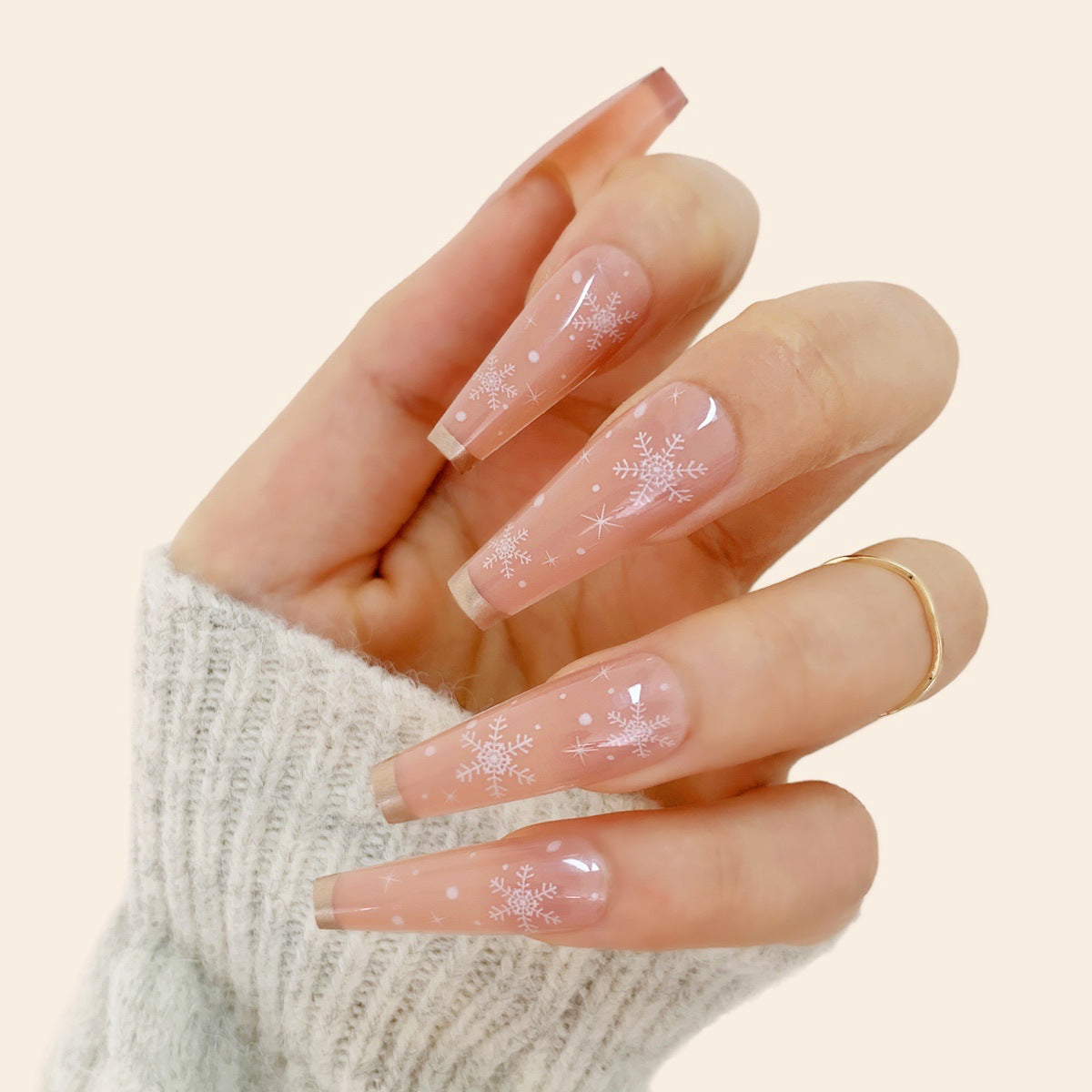 Kunstvolle Weihnachts-Nagelkunst Brehn