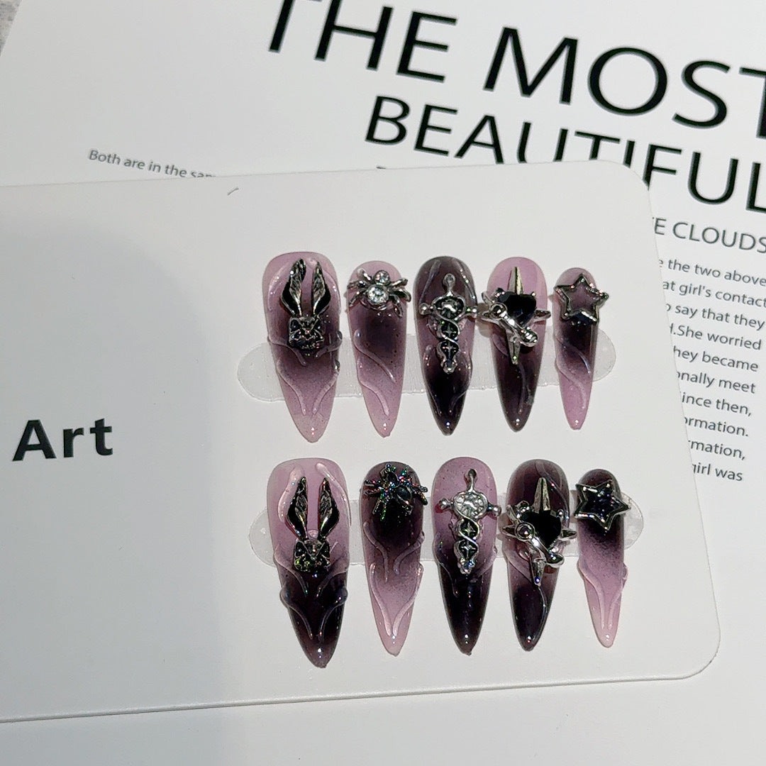 Künstlerisches 3D Dekoratives Nagelkunst Set