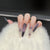 Künstlerisches Schmetterlings-verziertes Press-On Nail Art Set Brehn