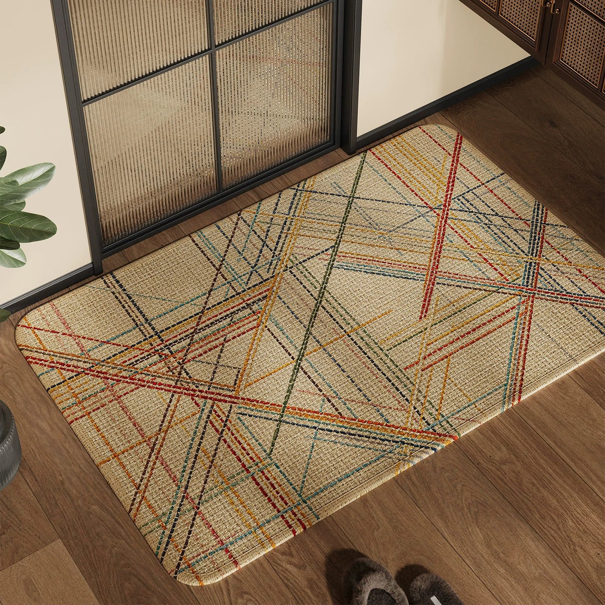 Geometrisches Muster Dekorativteppich