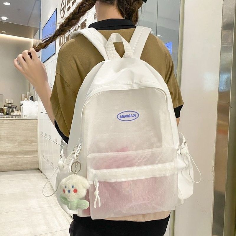 Transparenter Mesh-Rucksack Brehn