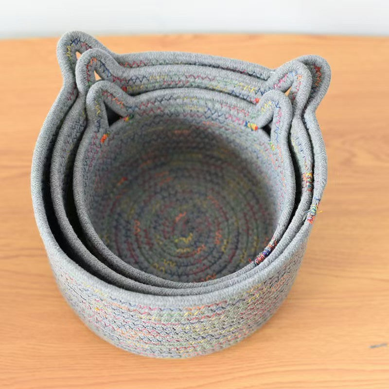 Katzenohren Aufbewahrungskorb