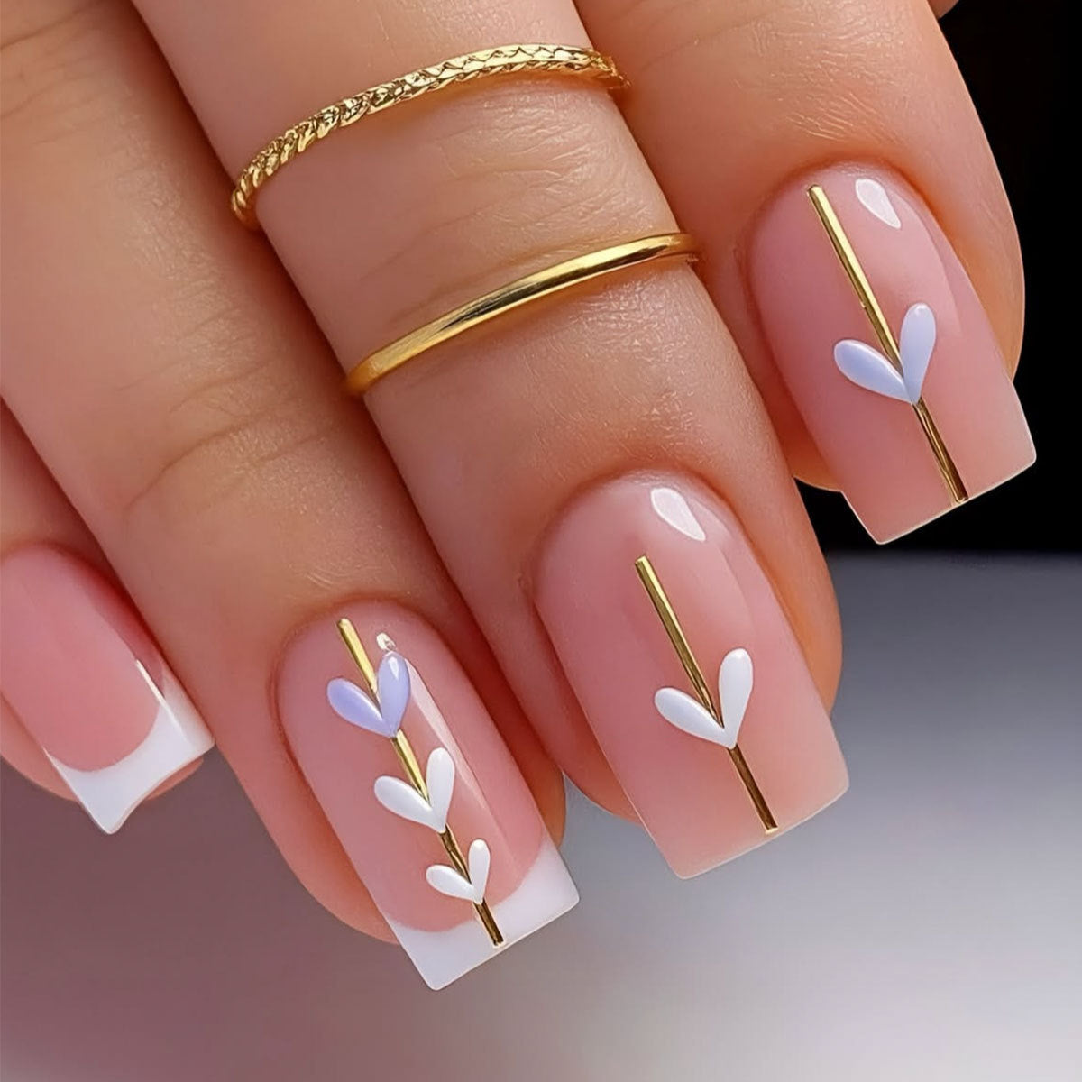 Elegante florale Acryl-Nagelkunstverlängerungen Brehn 1789713398