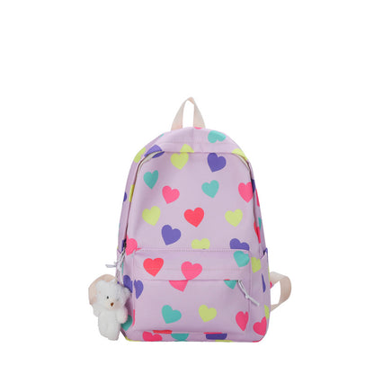 Herzgemusterter Freizeitrucksack Brehn
