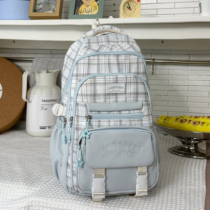 Stylische Karomuster-Rucksack Brehn
