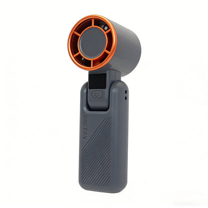 Damen Tragbarer Mini-Handventilator mit USB-Ladefunktion und digitaler Anzeige Brehn