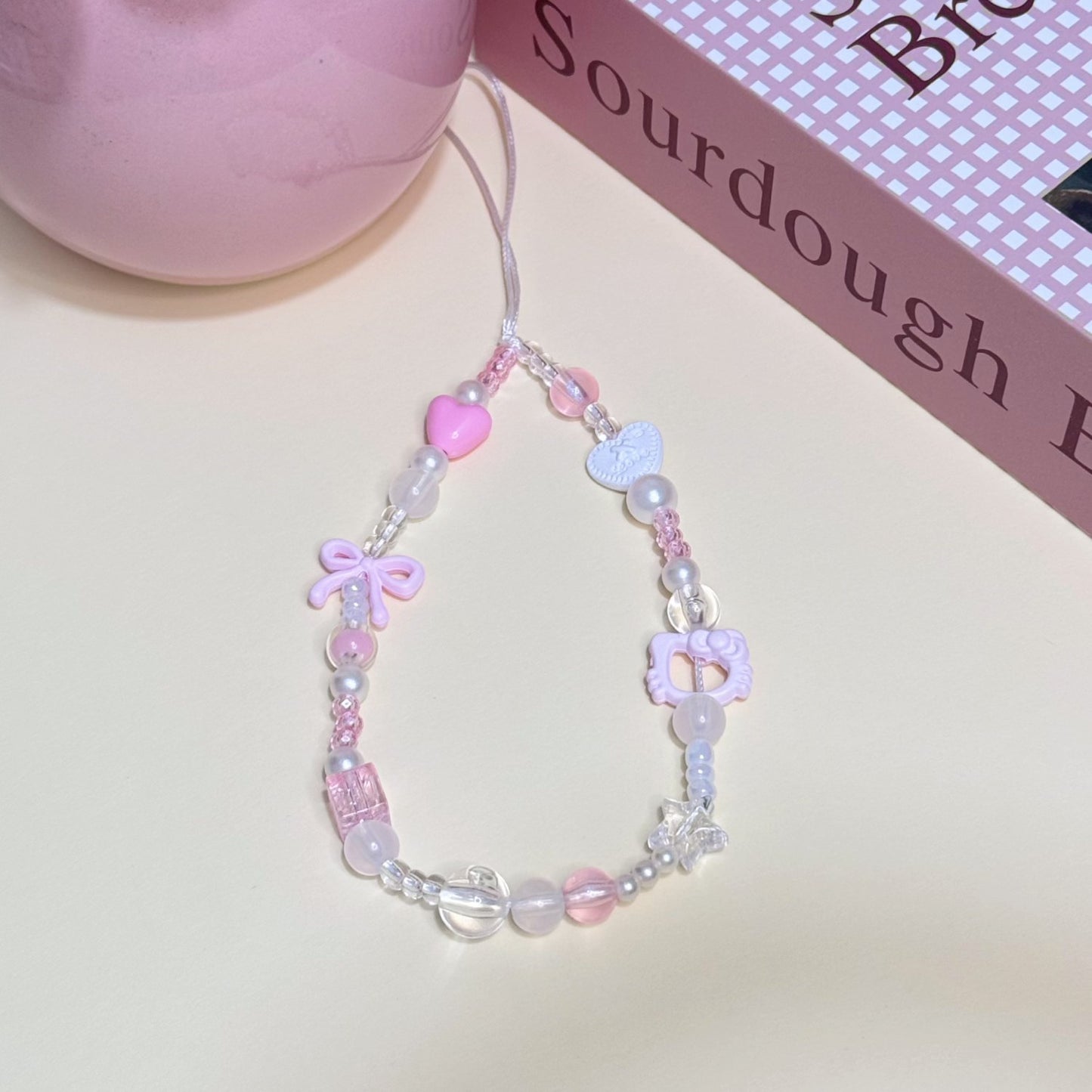 Charm Beaded Phone Halskette Brehn