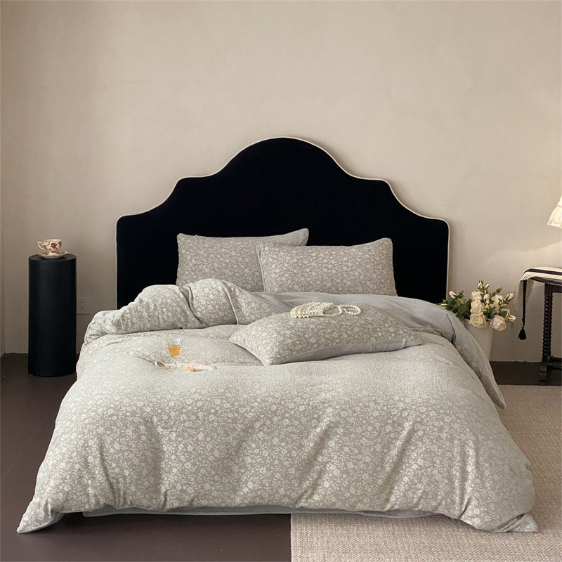 Luxus Jacquard Floral Bettbezug Set